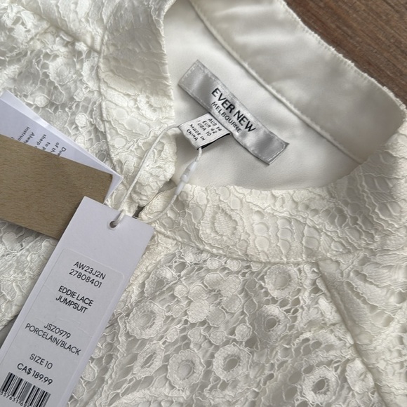 Ever New Eddie Lace Jumpsuit NWT - Picture 6 of 12